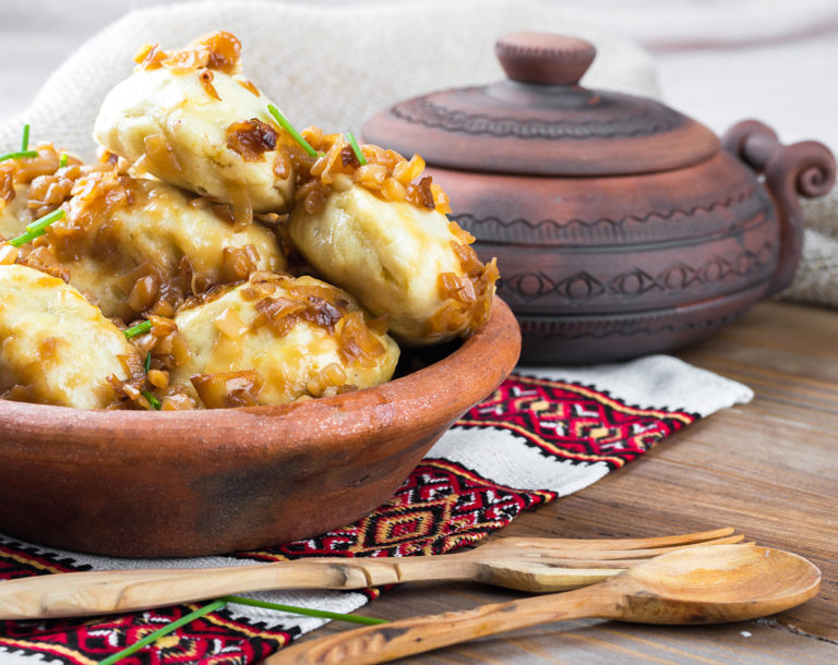 Szybkie pierogi ruskie z kiszki ziemniaczanej