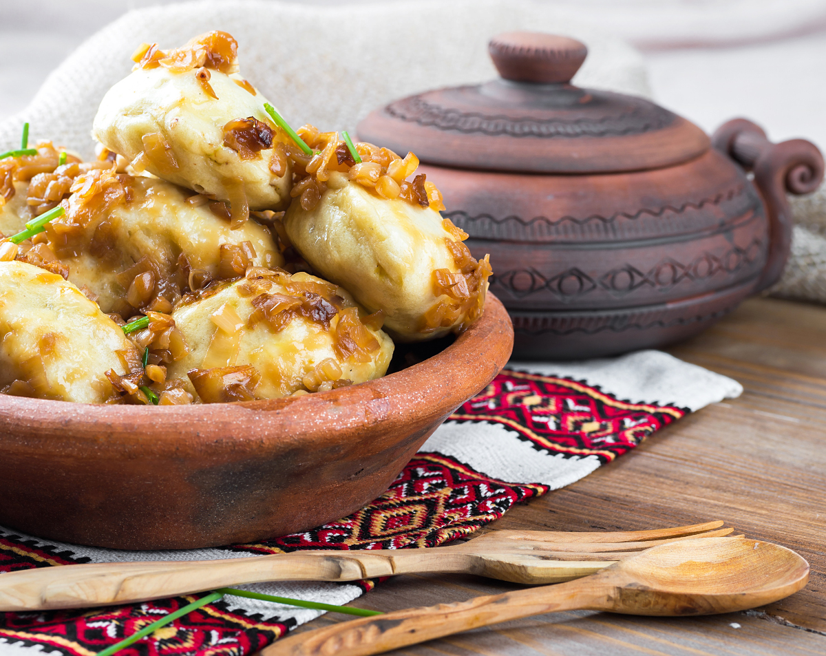Szybkie pierogi ruskie z kiszki ziemniaczanej
