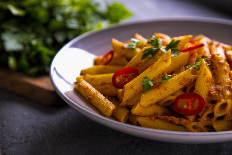 Penne z pesto rosso picante