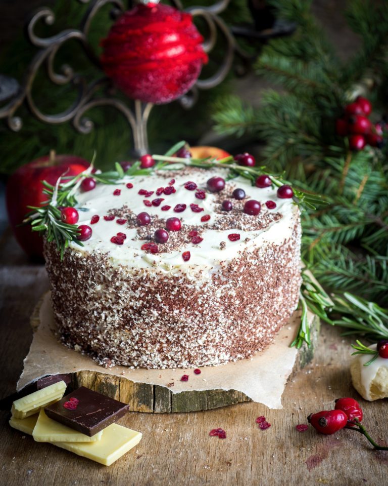 Żurawinowy tort