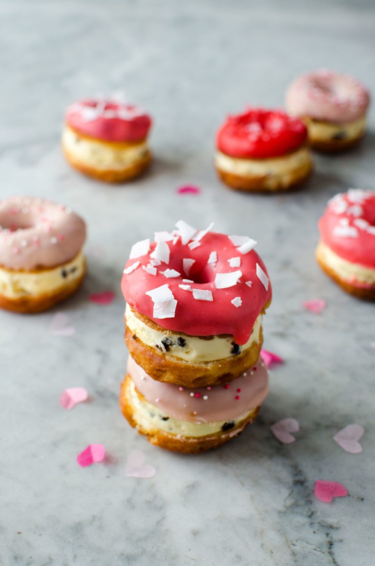 Donut ice cream sandwich