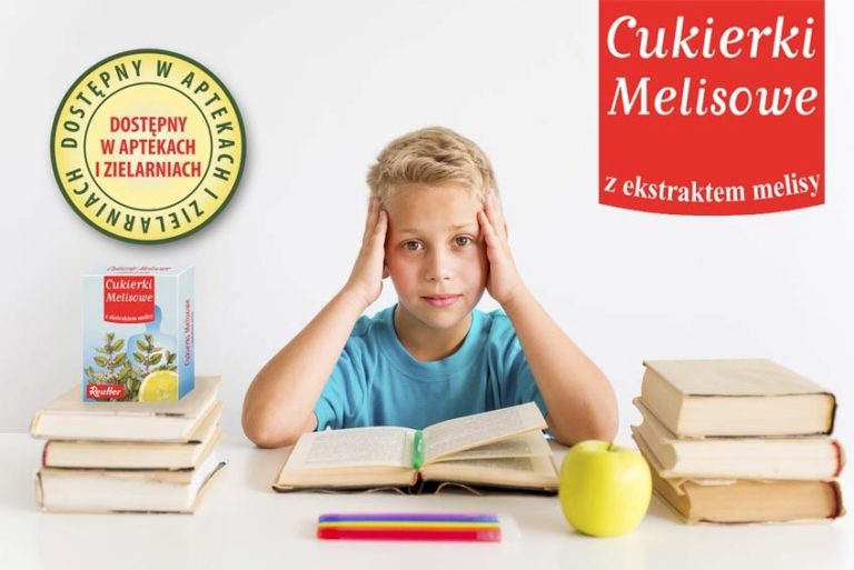 Twoje dziecko stresuje się przed klasówką?  Pomóż mu naturalnie – cukierki melisowe