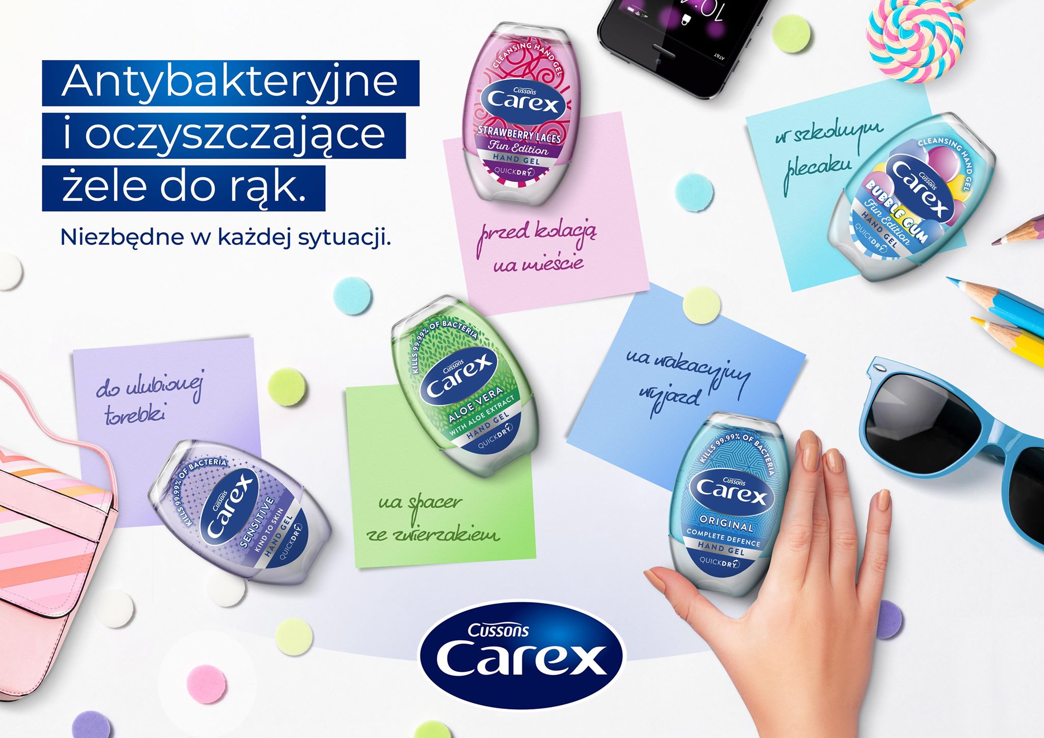Antybakteryjne i oczyszczające żele do rąk