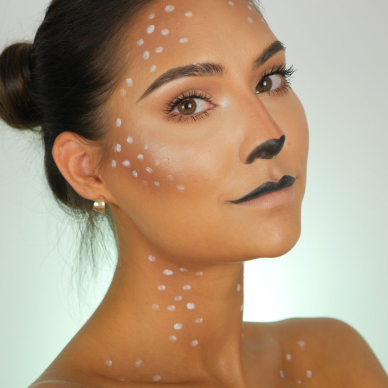 MAKIJAŻ BAMBI NA HALLOWEEN Z AGĄ SAVĄ – KROK PO KROKU