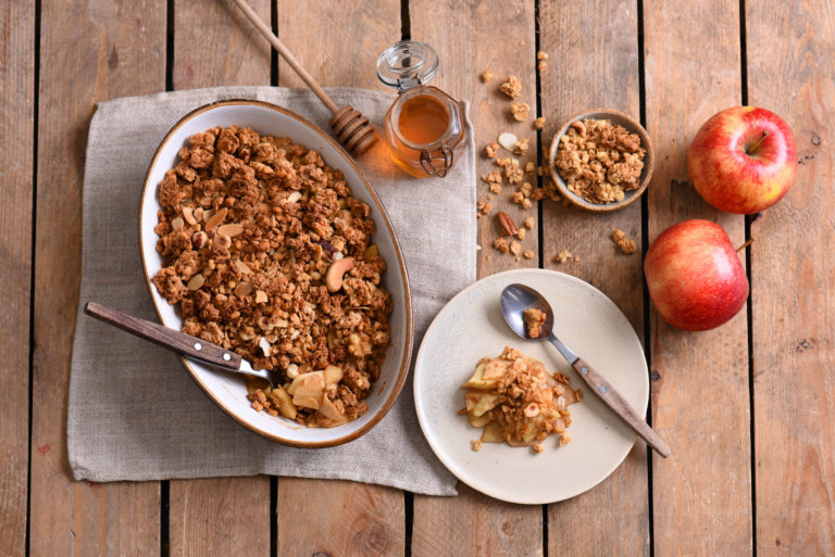 Jabłkowe Crumble z Granolą