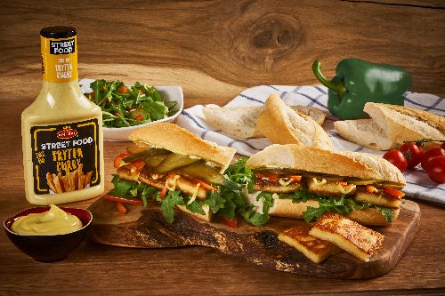 Bagietka z serem halloumi