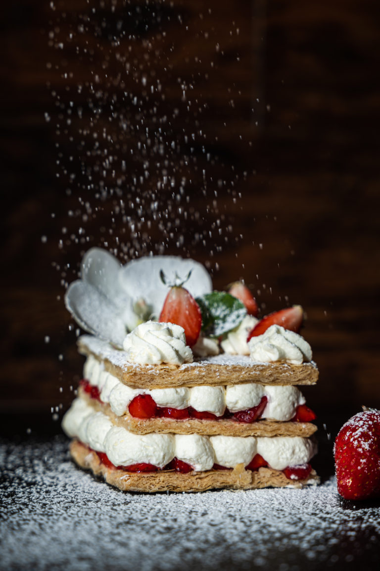 Millefeuille z truskawkami