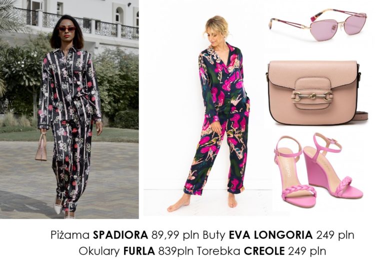Piżamowy streetstyle