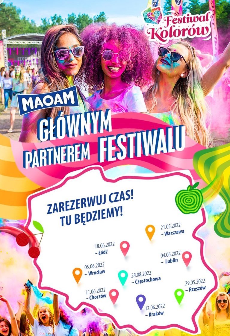 MAOAM rusza w kolorową trasę po Polsce